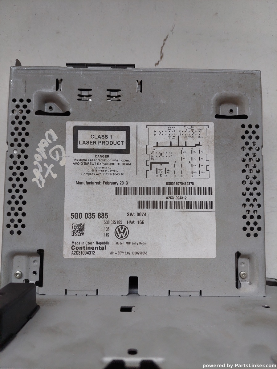 Navigatie auto VOLKSWAGEN GOLF VAN VII Variant (BA5) [ 2013 - 2017 ] OEM 5g0035885 – foto 3