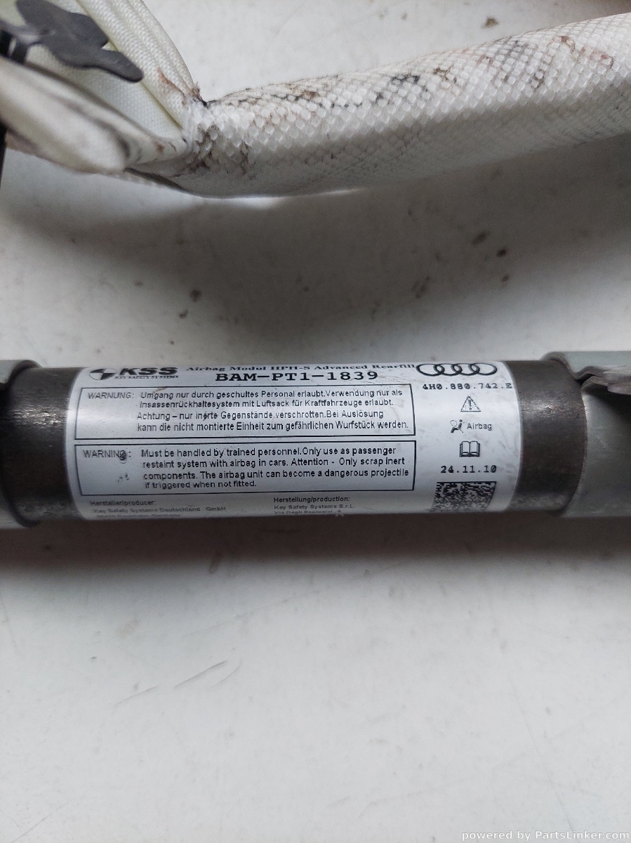 Airbag cortina  dreapta fata AUDI A8 III (4H2, 4H8, 4HC, 4HL) [ 2009 - 2018 ] OEM 4h0880742e – foto 2