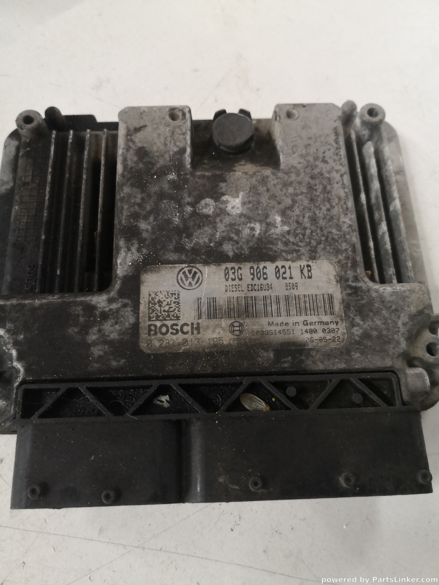 Calculator ECU VOLKSWAGEN TOURAN (1T1, 1T2) [ 2003 - 2010 ] TDI (BRU, BXF, BXJ) 66KW|90HP BOSCH 0281013195 OEM 03g906021kb