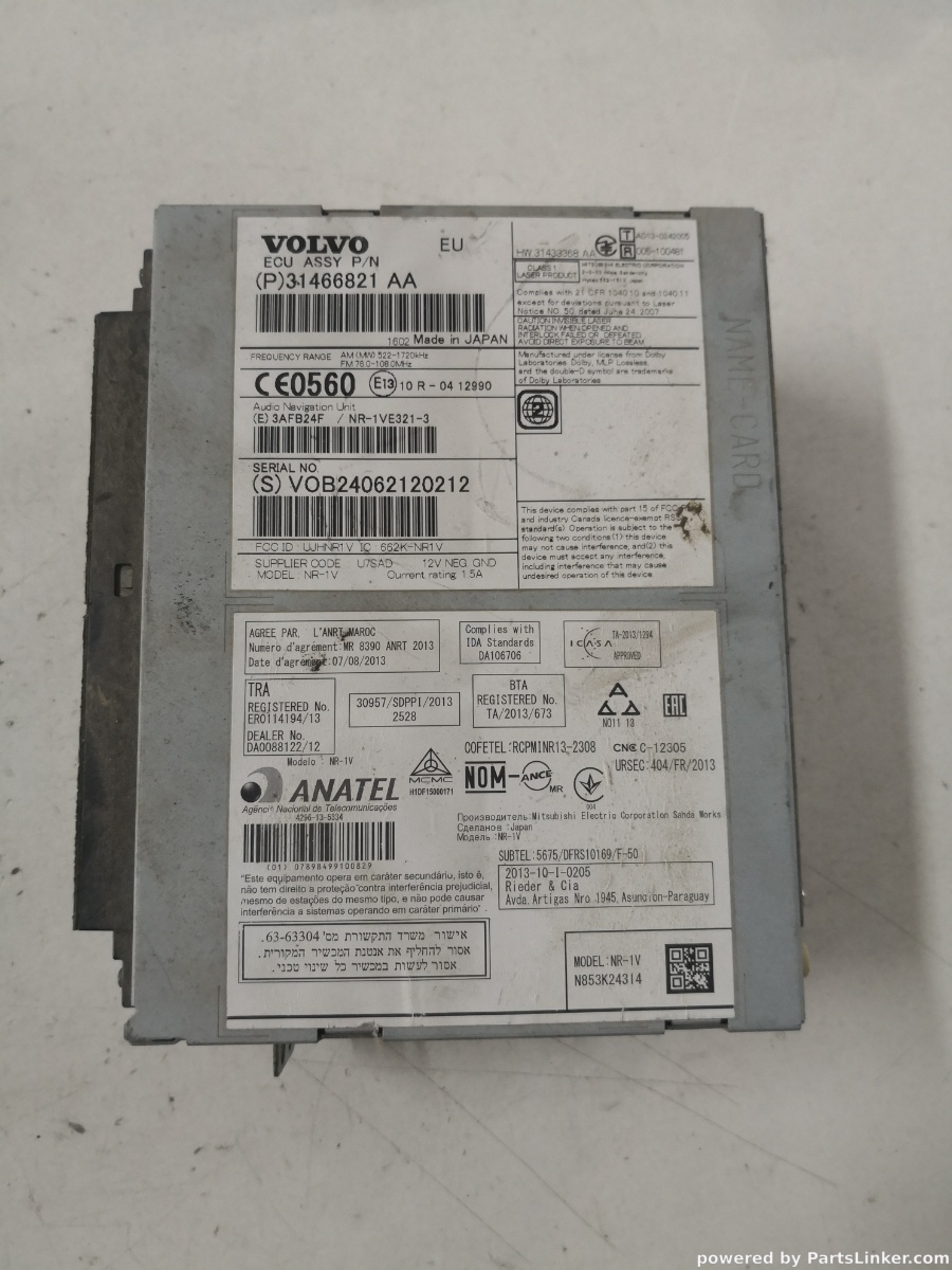 Magazie CD VOLVO V40 (525) [ 2013 - 2015 ] OEM 31466821