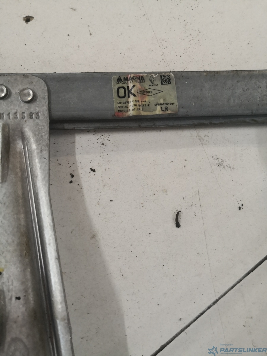 Macara geam stanga spate DACIA LOGAN II 2018 FACELIFT OEM 827217198 – foto 2