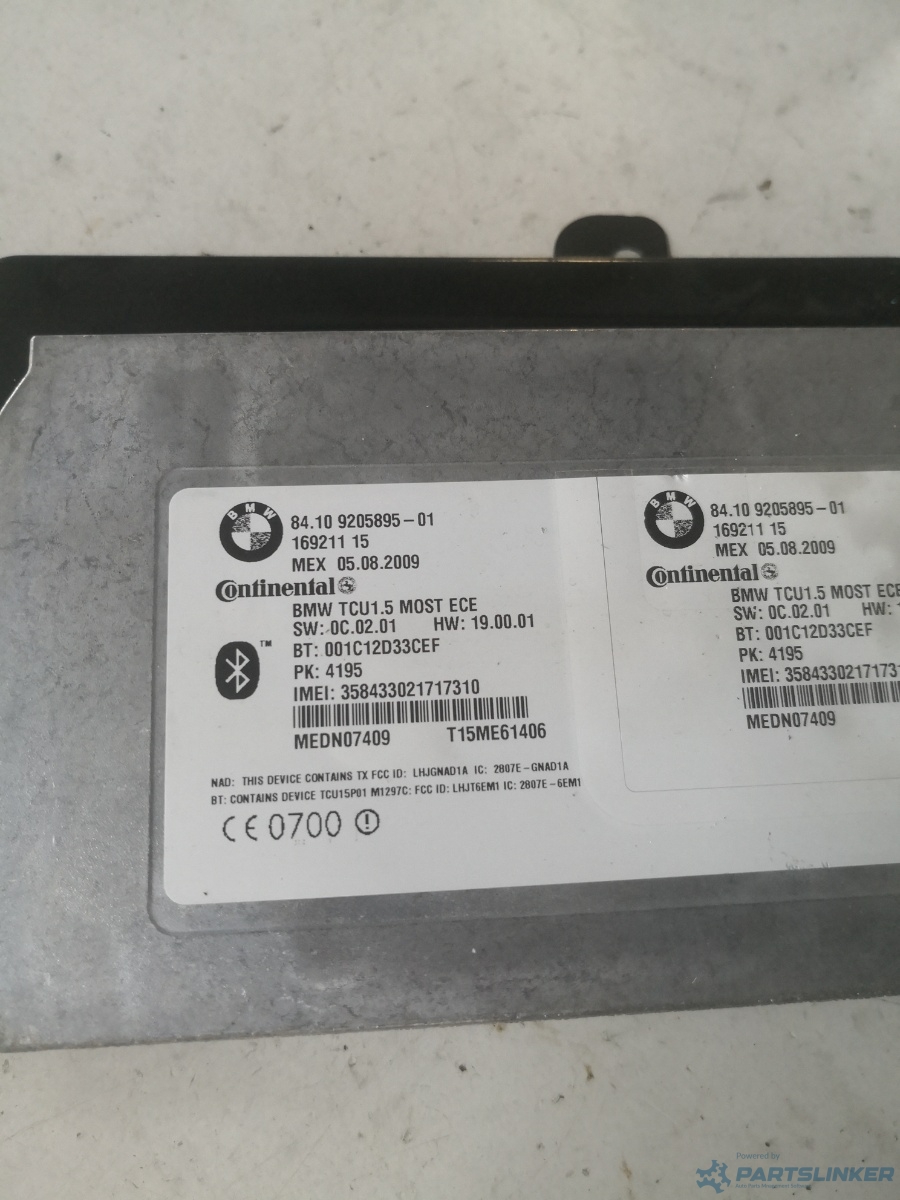 Modul bluetooth BMW X6 (E71, E72) [ 2007 - 2014 ] OEM 16921115 – foto 2