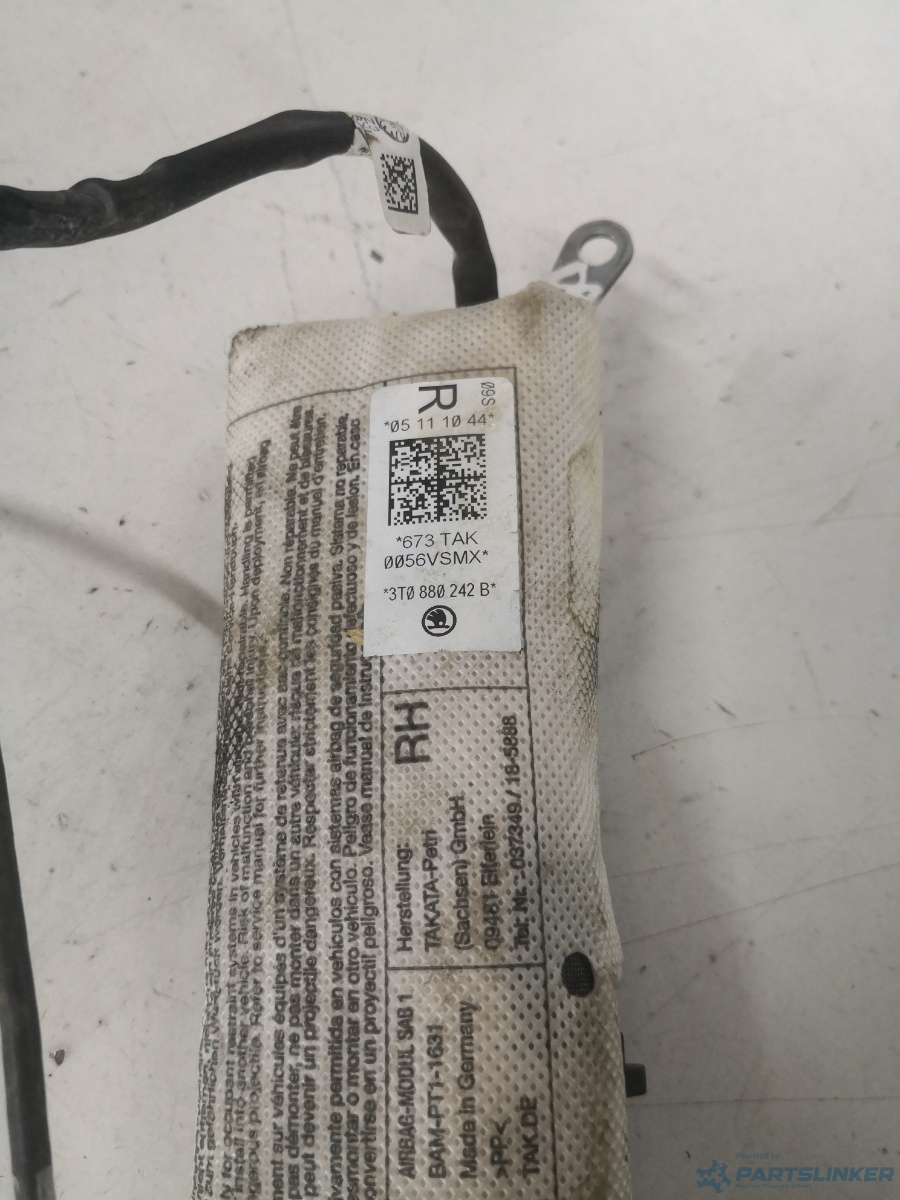 Airbag scaun dreapta fata SKODA SUPERB (3U4) [ 2001 - 2008 ] OEM 3t0880242b – foto 2