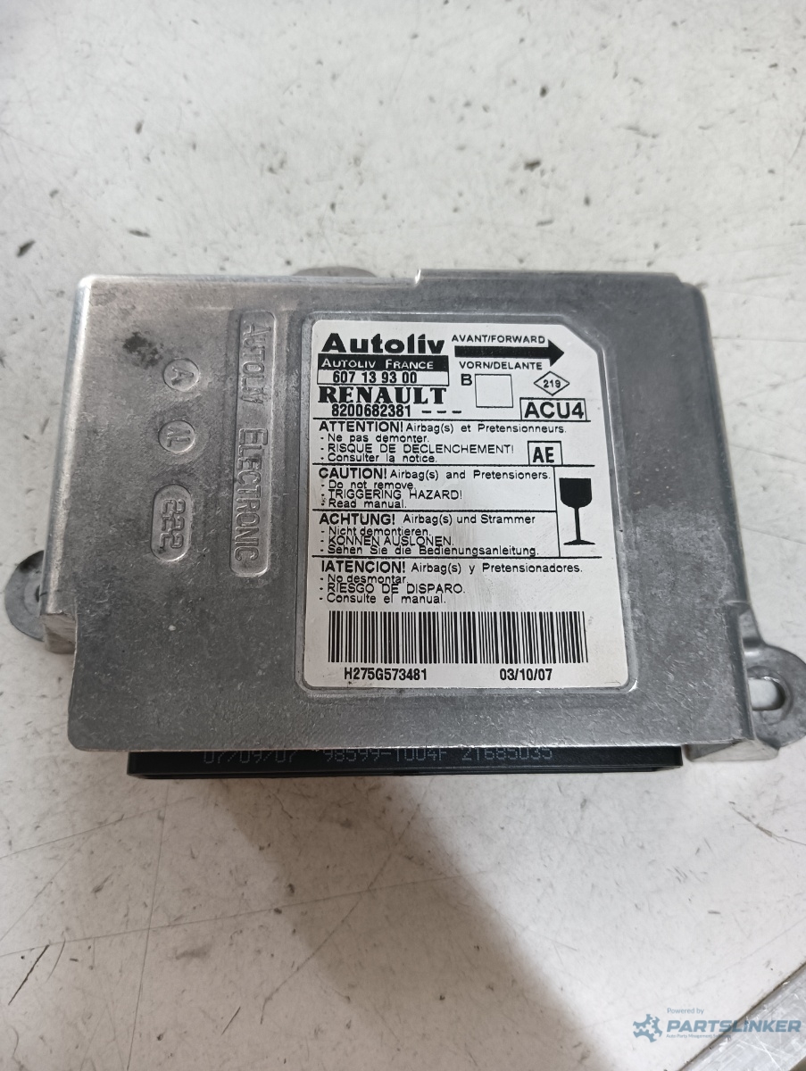 Calculator airbag RENAULT MEGANE II Saloon (LM0/1_) [ 2003 - > ] OEM 985991004f