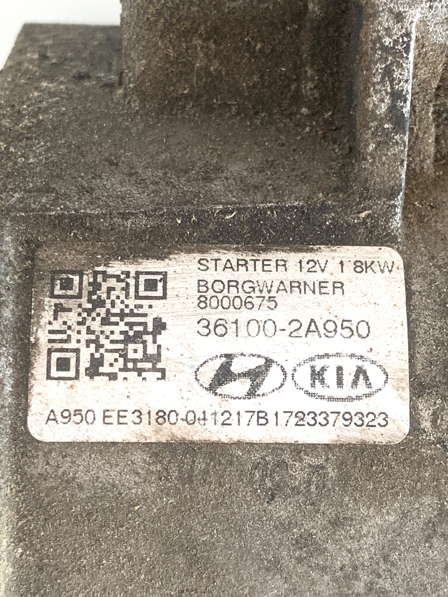 Electromotor HYUNDAI TUCSON III TLE  2015 - > 1.7 CRDi D4FD 8000675 / 36100-2A950 – foto 2