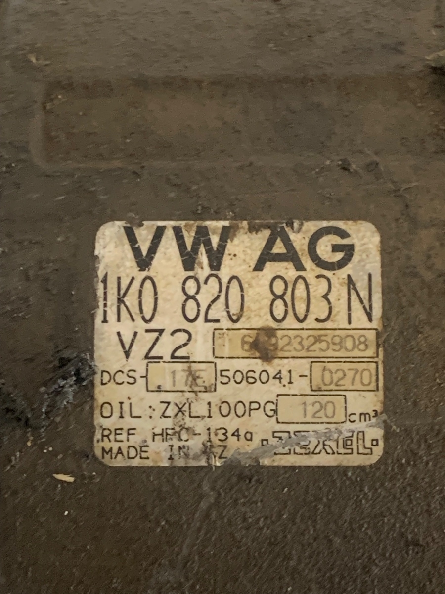 Compresor  AC AUDI A3 II 8P1 2003 - 2013, VOLKSWAGEN GOLF V 1K1 2003 - 2009 1.9TDI OEM 1K0820803N – foto 3