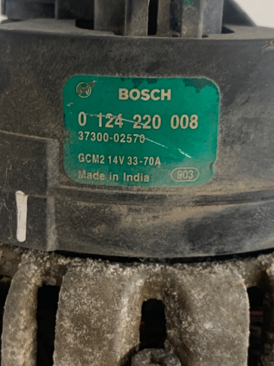 Alternator HYUNDAI i10 PA 2007 - 2013 1.1B OEM 0124220008 – foto 3