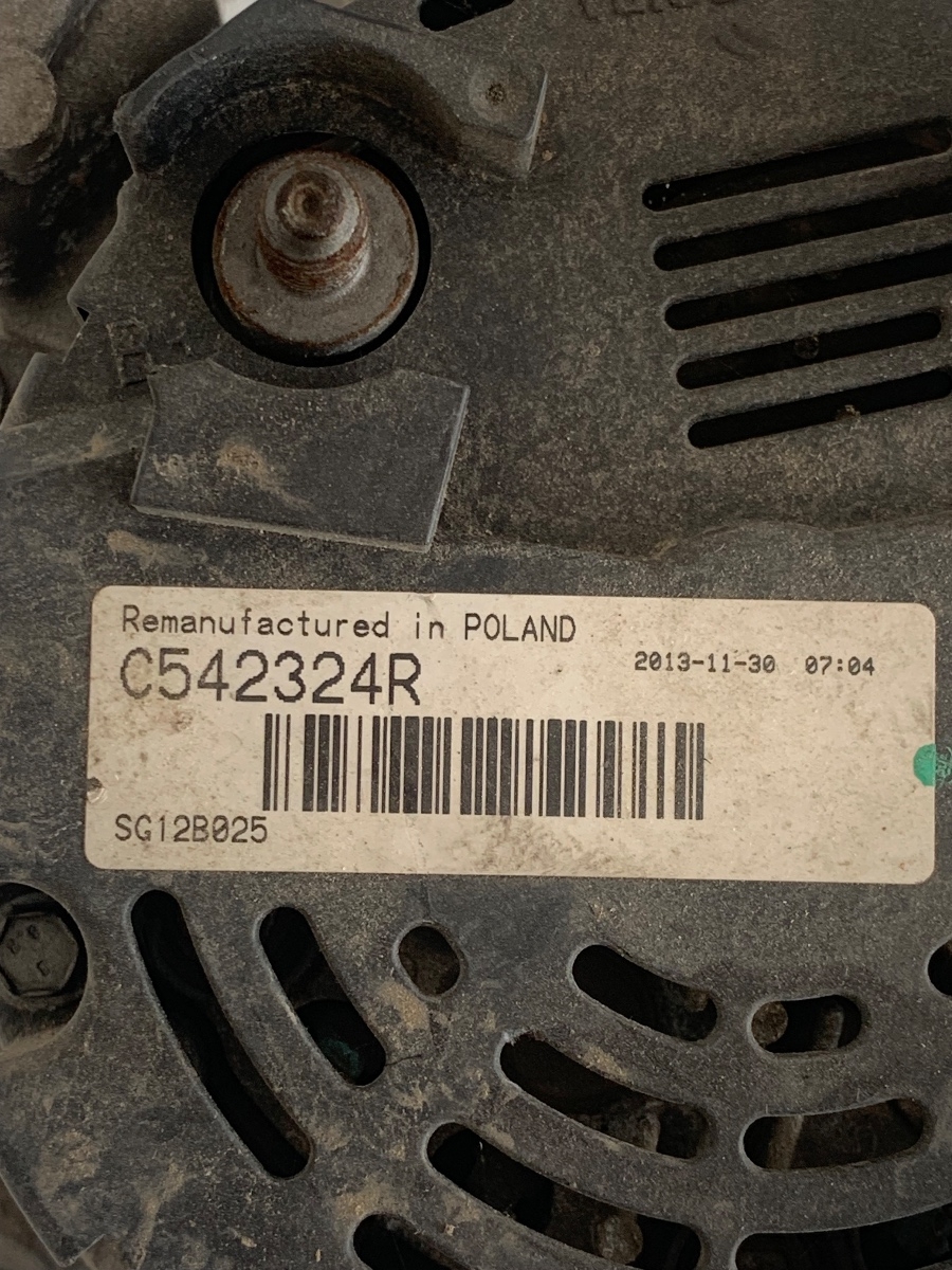 Alternator SKODA SUPERB  /A4 B5 / A6 C5 2000-2001 2.5TDI OEM C542324R – foto 2