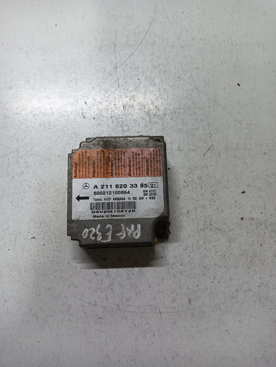 Calculator airbag  MERCEDES-BENZ E-CLASS W211 2002 - 2009 A2118203385