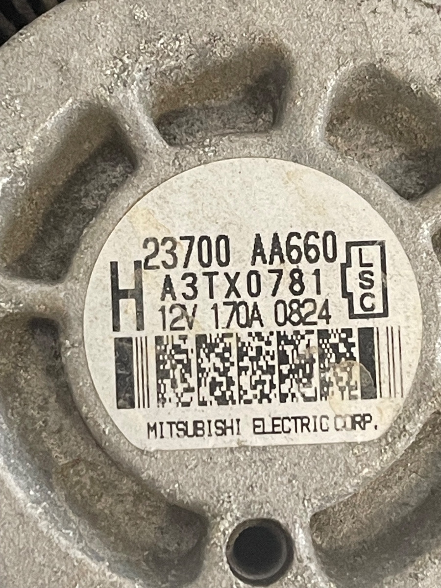 Alternator SUBARU IMPREZA III Hatchback GR, GH, G3 2007 - 2014 2.0D A3TX0781 / 23700AA660 – foto 3