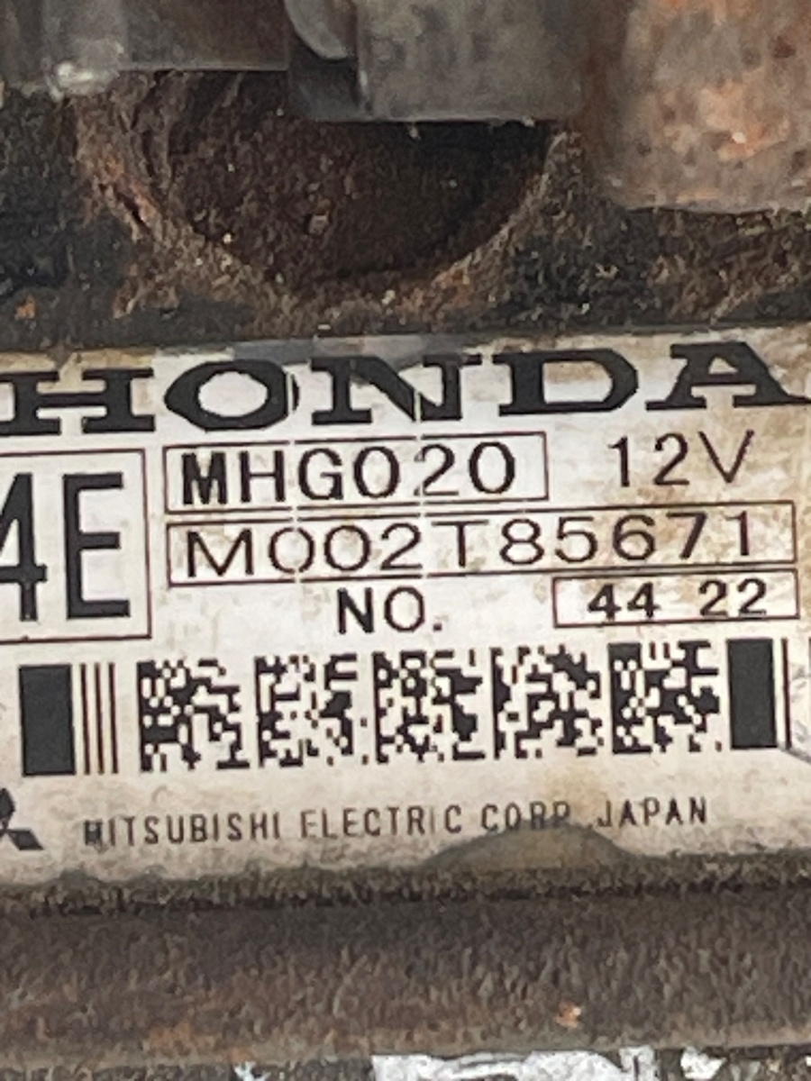 Electromotor HONDA FR-V BE 2004 - > 2.2 i CTDi N22A1 MHG020 M002T85671 – foto 2