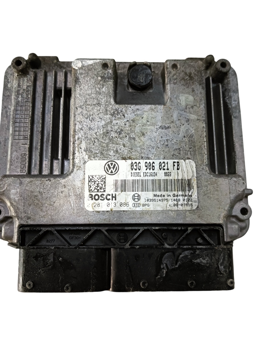 Calculator ecu  VOLKSWAGEN PASSAT 3C2 2005 - 2010 1.9 TDI BKC, BLS, BXE 0281013086 03g906021fb – foto 2