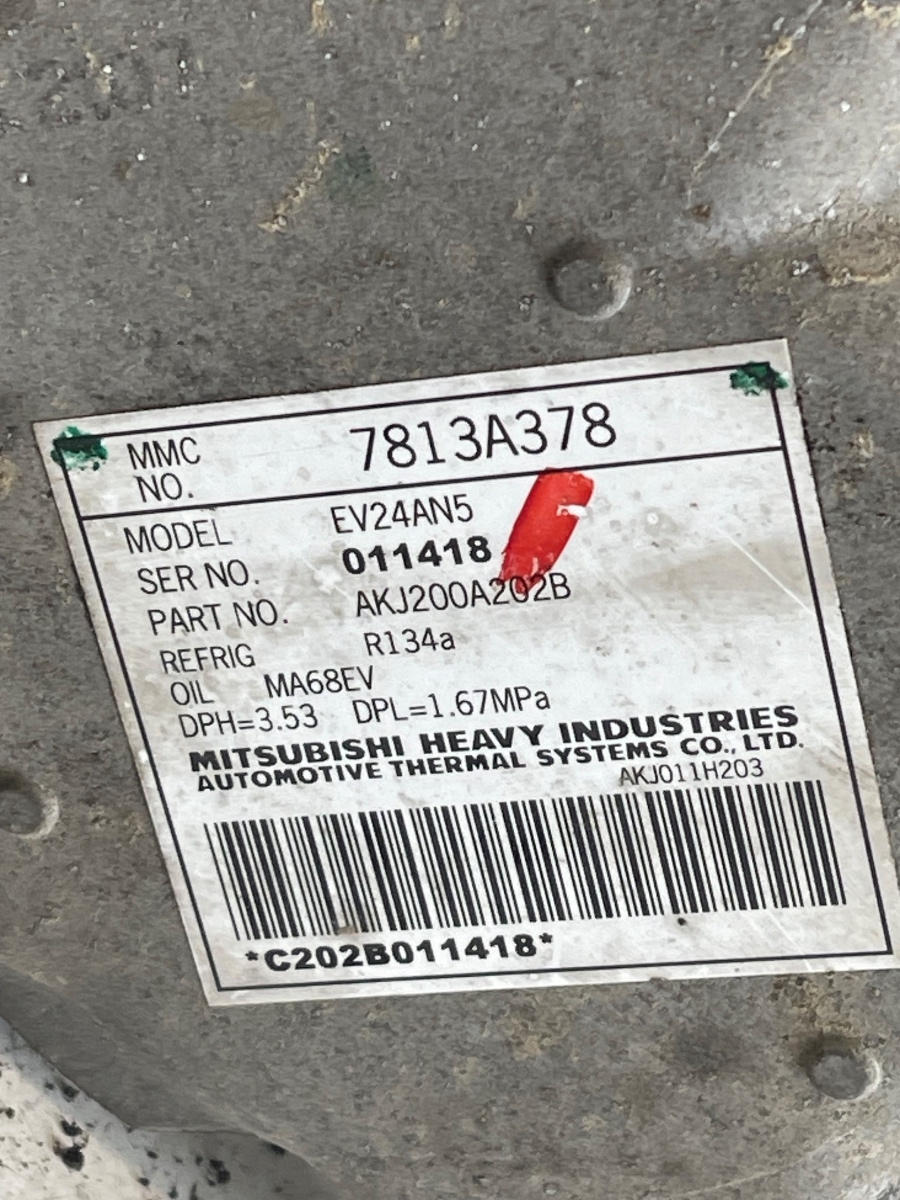 Compresor  AC MITSUBISHI OUTLANDER III GG_W, GF_W, ZJ 2012 - > 2.0 Hybrid 4WD 4B11, S61, Y61 7813A378 – foto 5
