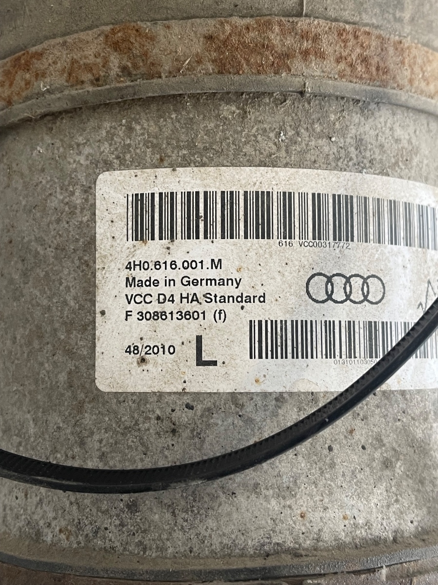 Perna de aer suspensie pneumatica stanga spate AUDI A8 III 4H2, 4H8, 4HC, 4HL 2009 - 2018 3.0 TDI quattro CDTA, CDTC, CMHA 4H0616001M – foto 4