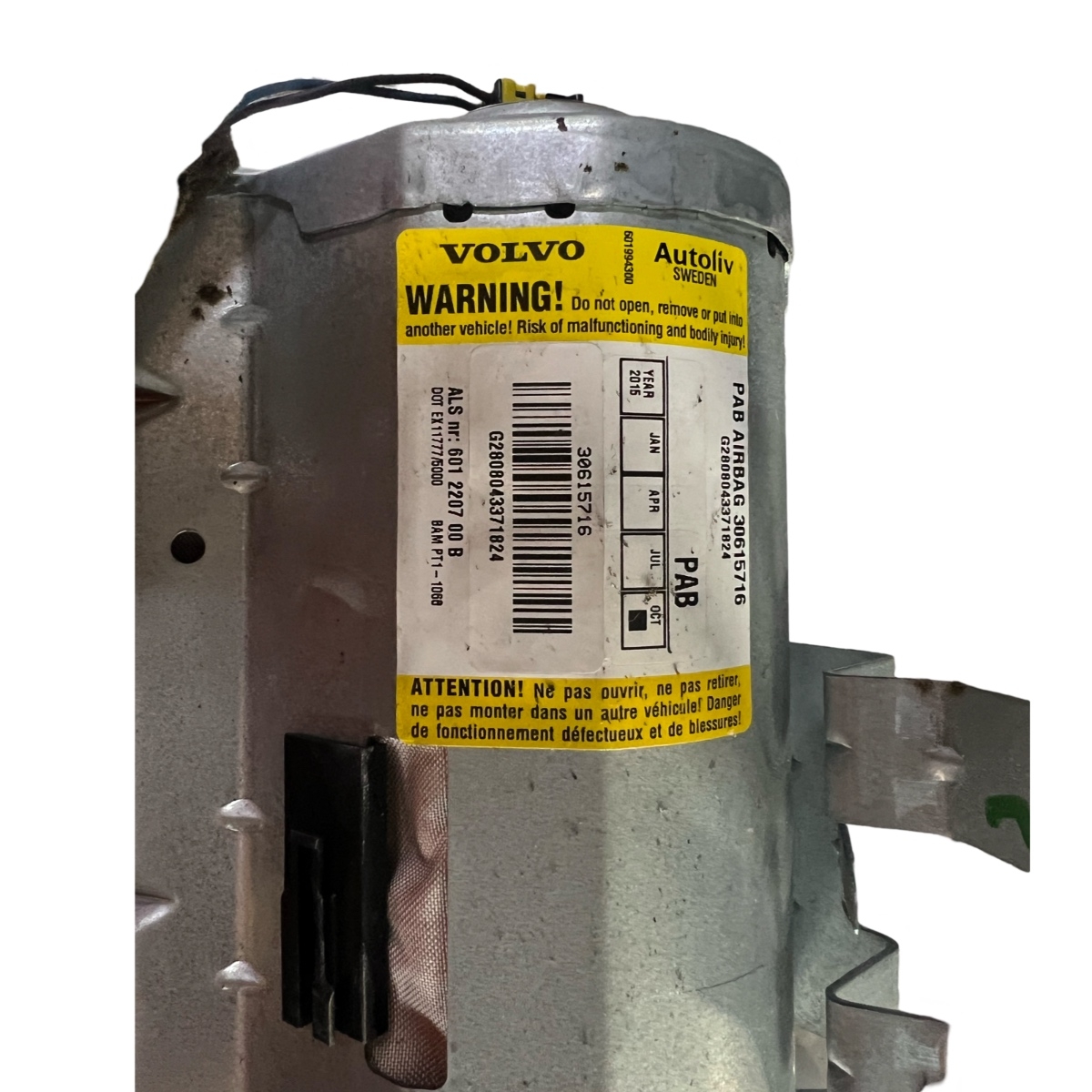 Airbag pasager dreapta fata VOLVO V50 MW, 545 2003 - 2012 Autoliv 601220700B 30615716 – foto 3