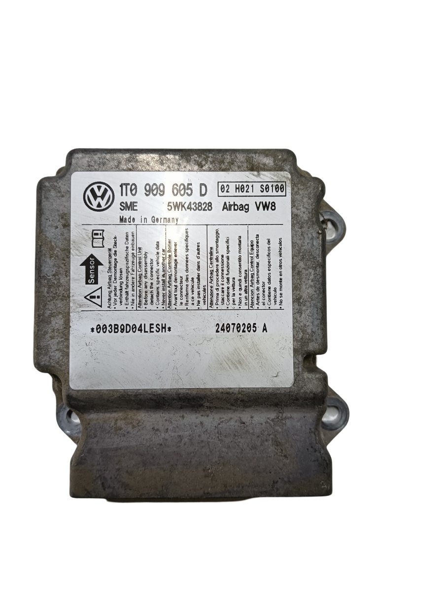 Calculator airbag  VOLKSWAGEN TOURAN 1T1, 1T2 2003 - 2010 VAG 1t0909605d