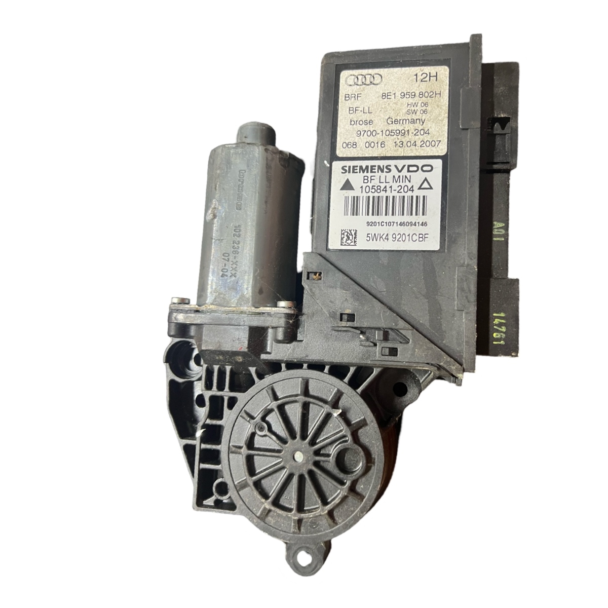 Motoras geam pivotant dreapta fata AUDI A4 III Avant 8ED, B7 2004 - 2008 8E1959802H – foto 2