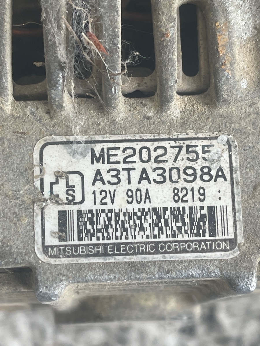 Alternator MITSUBISHI PAJERO II V3_W, V2_W, V4_W 1990 - 2001 2.8TD ME202755 – foto 2