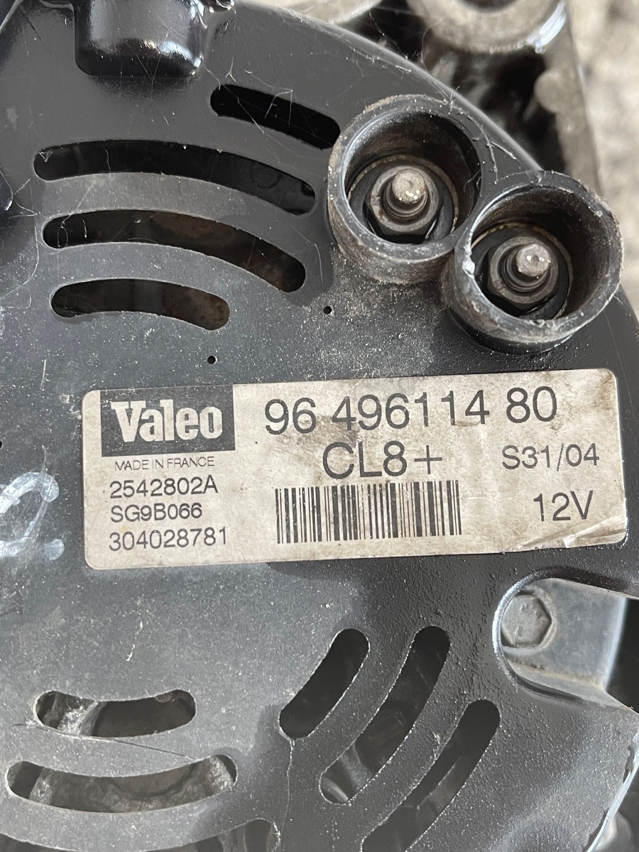 Alternator PEUGEOT 307 CC 3B 2003 - 2009  2.0i 9649611480 – foto 2