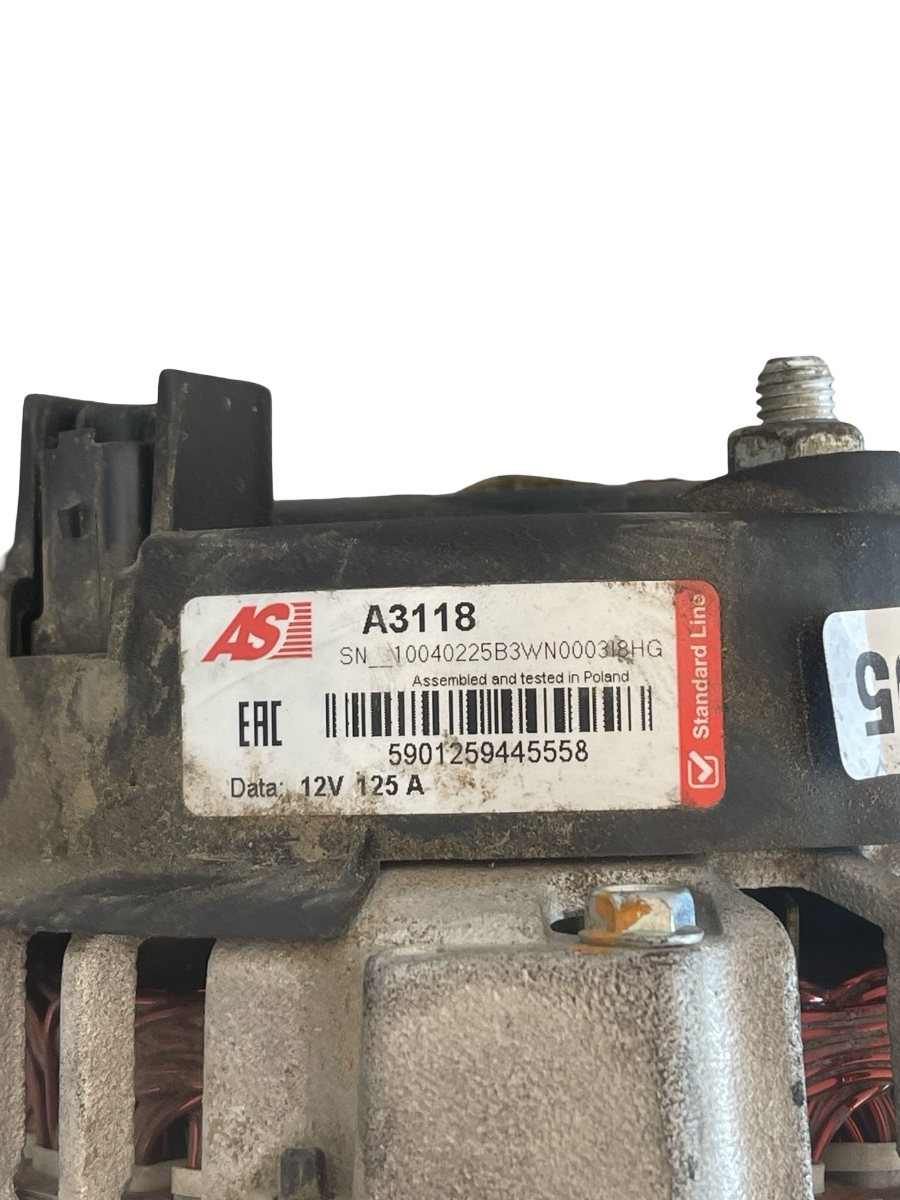 Alternator DACIA DUSTER 2010 - > 1.5 dCi K9K 658, K9K 856 – foto 2