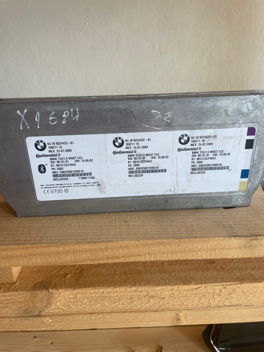 Centralina/modulo bluetooth BMW X1 I E84 2009 - 2015 9224422