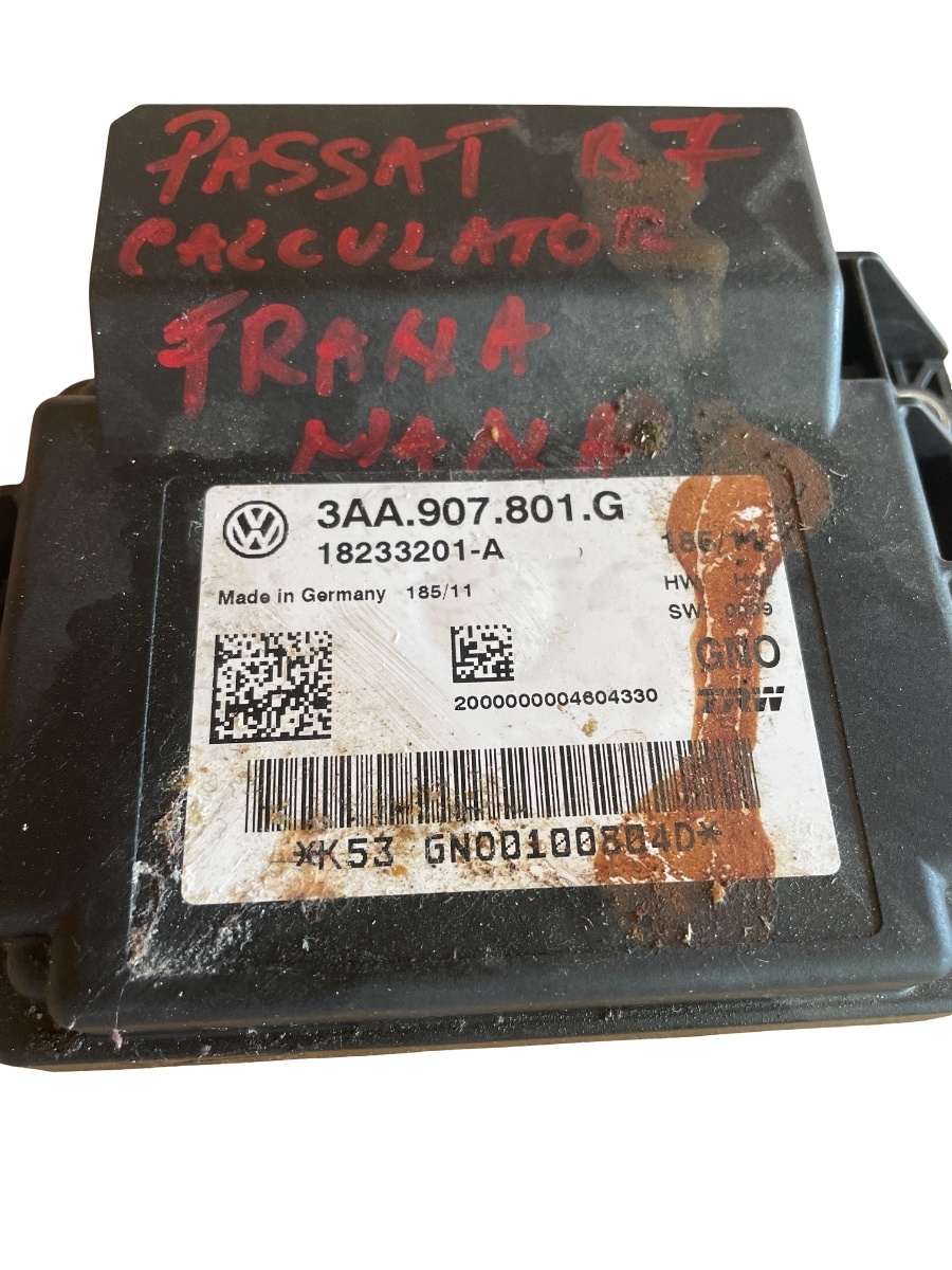 Modulo di controllo del freno a mano VOLKSWAGEN PASSAT 362 2010 - 2014 3AA 907 801 G