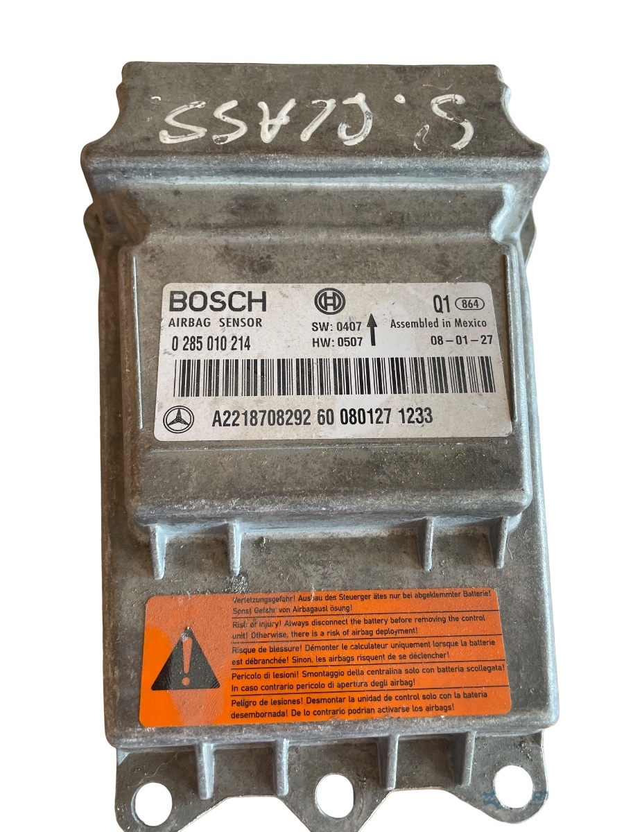 Centralina/modulo airbag MERCEDES-BENZ S-CLASS II W221, C215 2005 - 2013 a2218708292