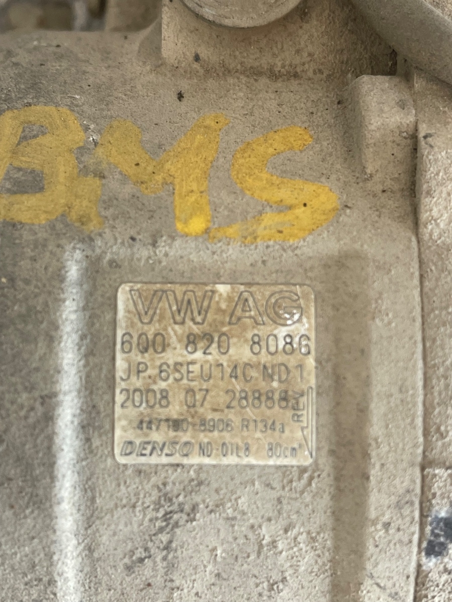 Compresor  AC SKODA FABIA II 542 2006 - 2014 1.4 TDI BMS, BNV 6Q0820808G – foto 3