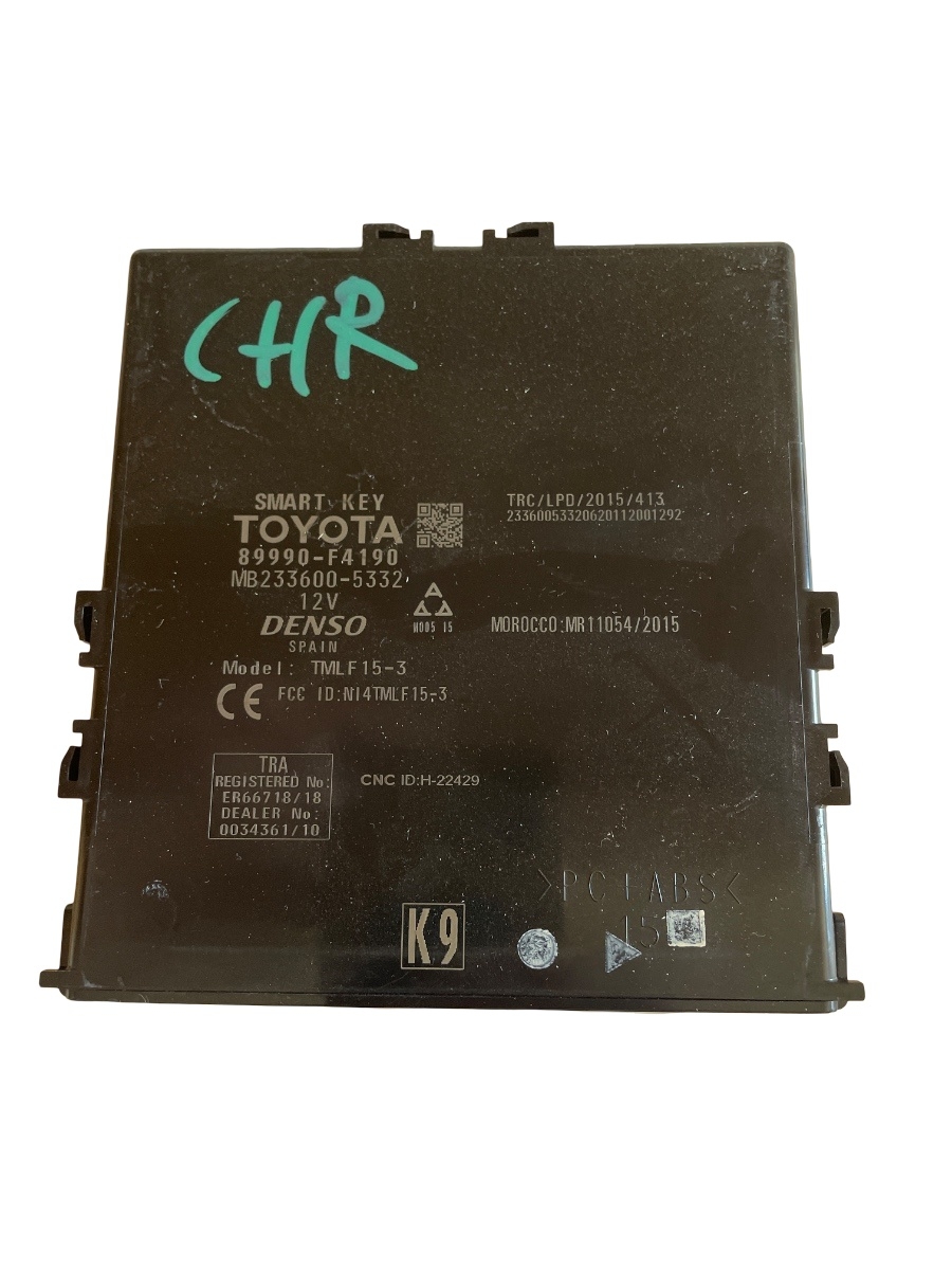 Centralina/modulo keyless go TOYOTA C-HR NGX1, NGX5_, ZYX1_ 2016 - > 89990 f4190