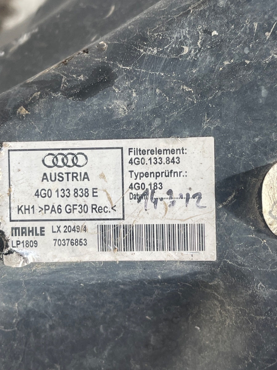 Carcasa filtru de aer AUDI A6/S6 IV Saloon 4G2, C7, 4GC 2010 - 2018 3.0 TDI quattro CDU 4G0133843 – foto 3