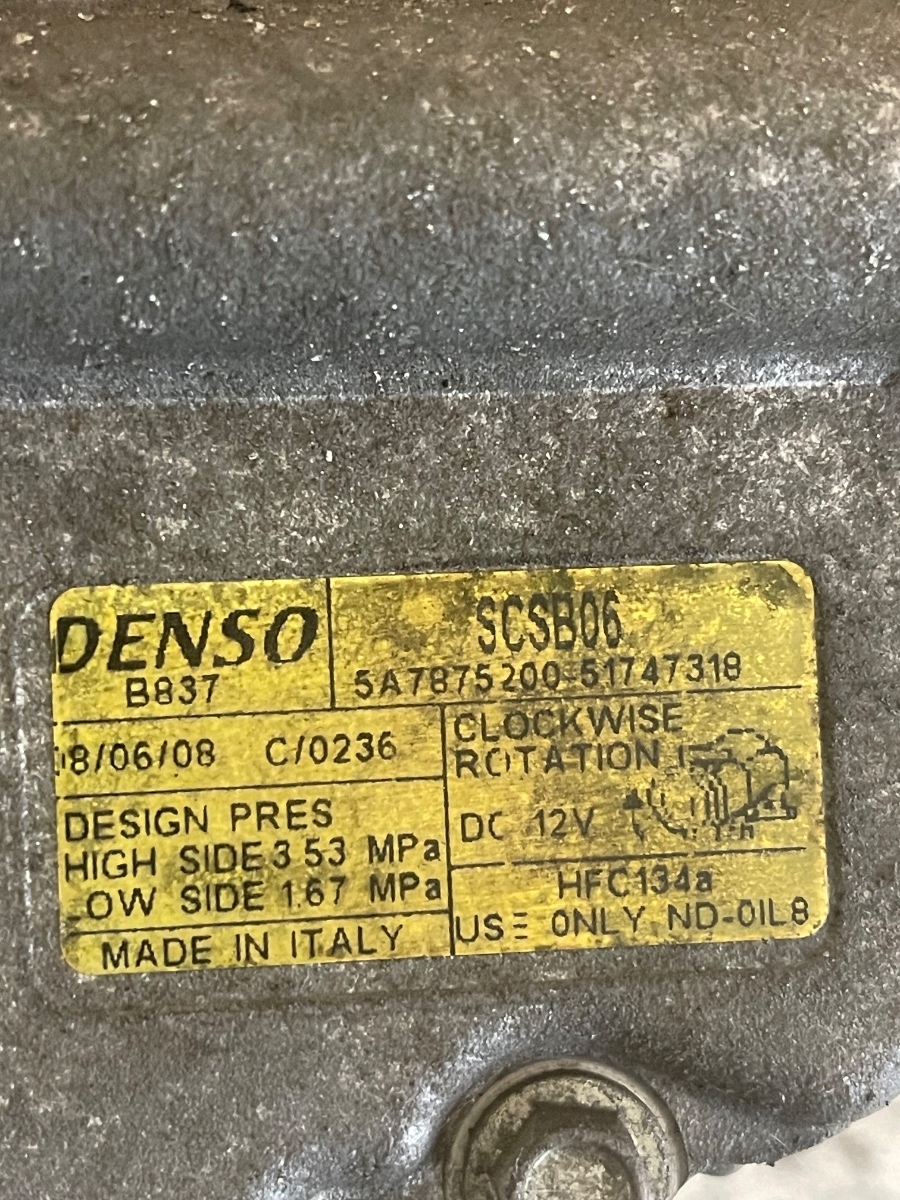 Compresor  AC FIAT GRANDE PUNTO 199_ 2005 - > 51747318 – foto 2