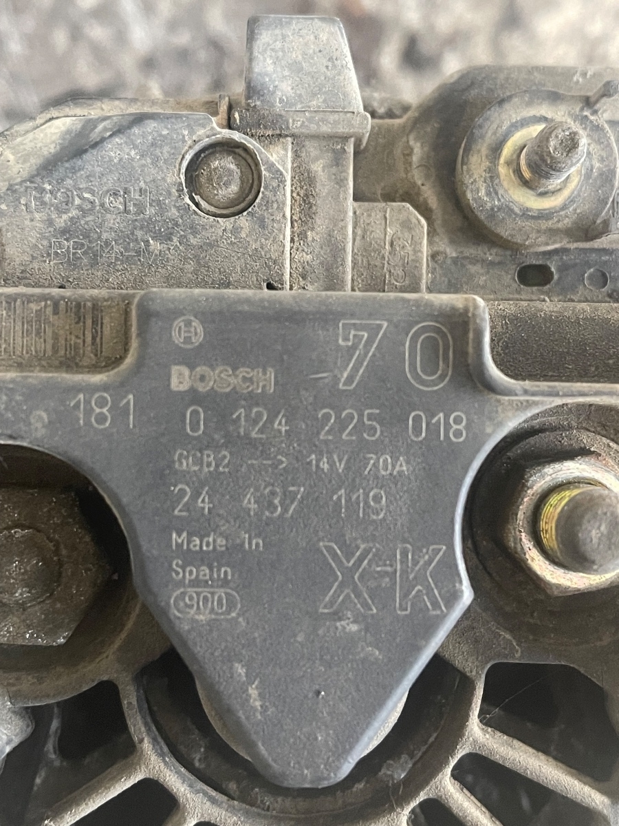 Alternator OPEL AGILA A H00 2000 - 2007 1.0i 0124225018 – foto 2