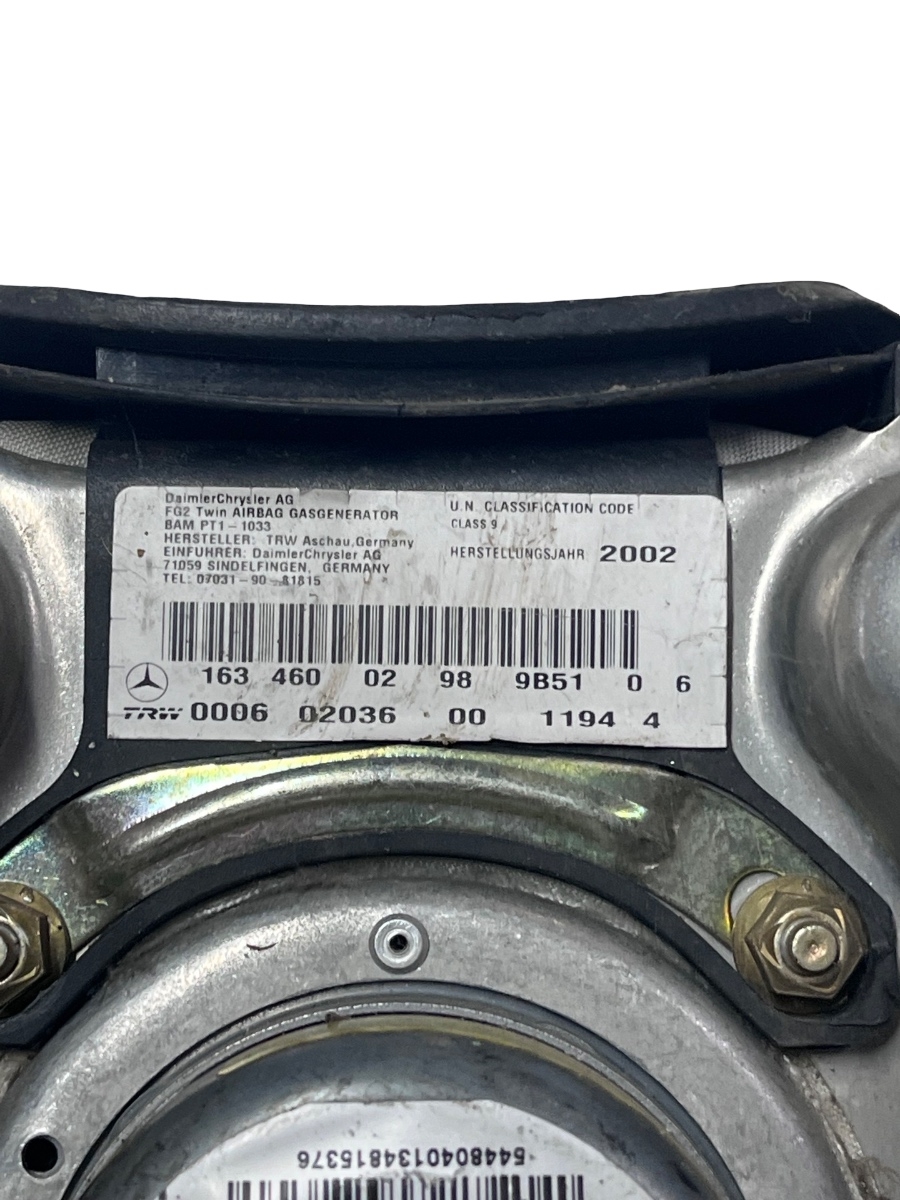 Airbag volan MERCEDES-BENZ M-CLASS W163 1998 - 2005 16346002989B5106 – foto 3