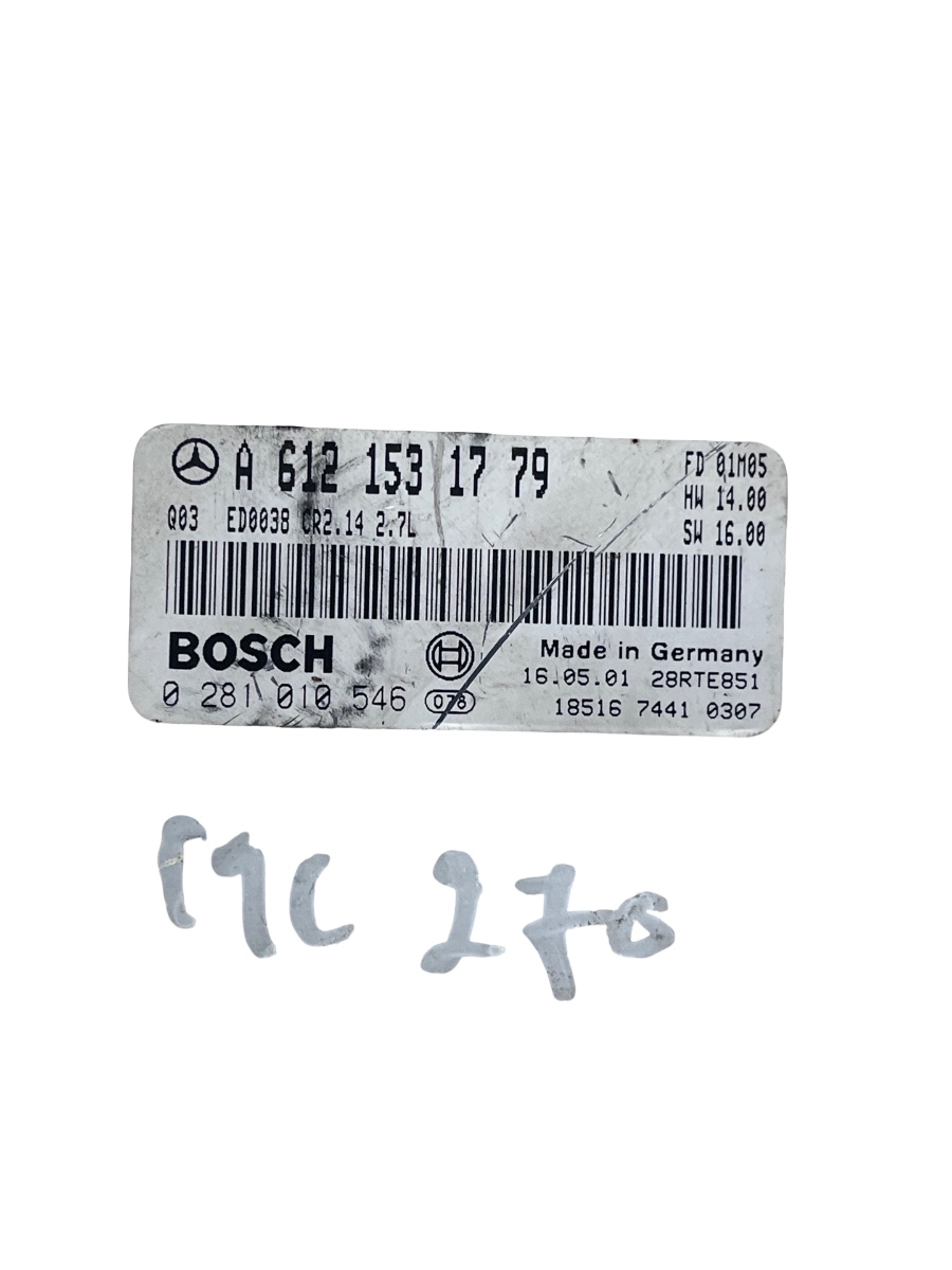 Ecu calculator motor  MERCEDES-BENZ M-CLASS W163 1998 - 2005 A6121531779 – foto 3