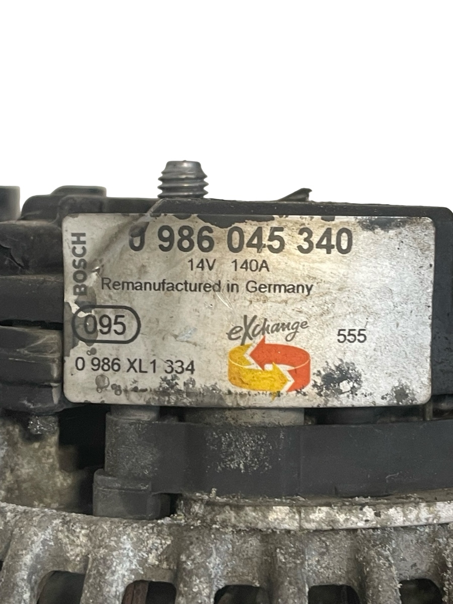 Alternator VOLKSWAGEN TOURAN 1T1, 1T2 2003 - 2010 1.9 TDI BKC, BLS, BXE 0986045340 – foto 3