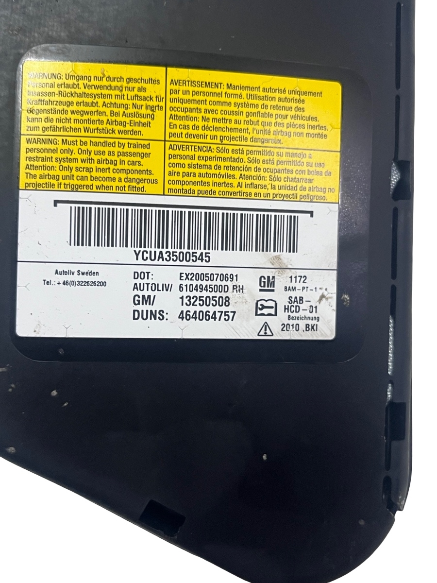 Airbag scaun dreapta fata OPEL MERIVA B S10 2010 - 2017 13250508 – foto 3